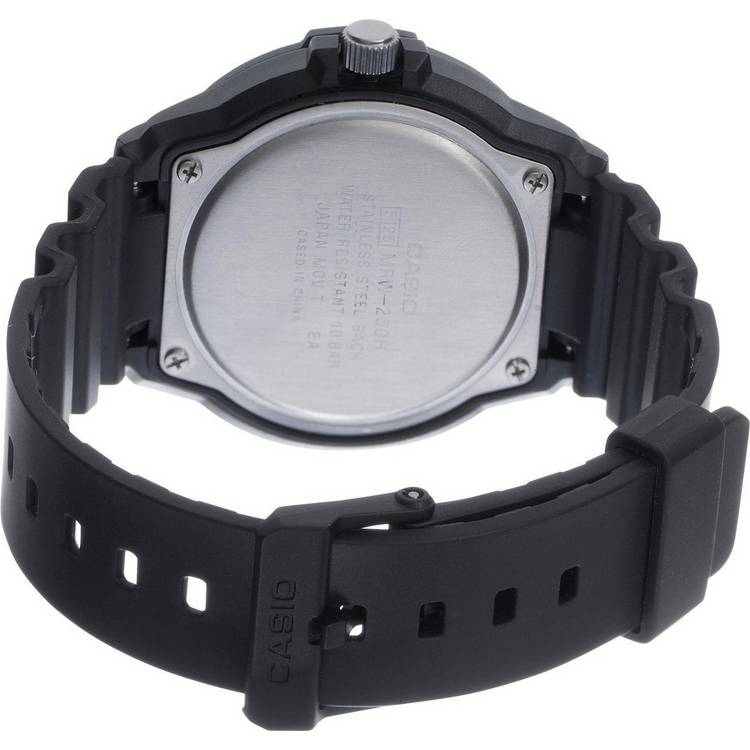 Casio black resin strap watch 44.6mm, imported from the UK