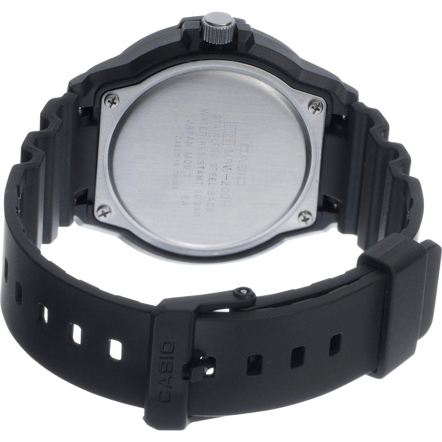Casio black resin strap watch 44.6mm, imported from the UK