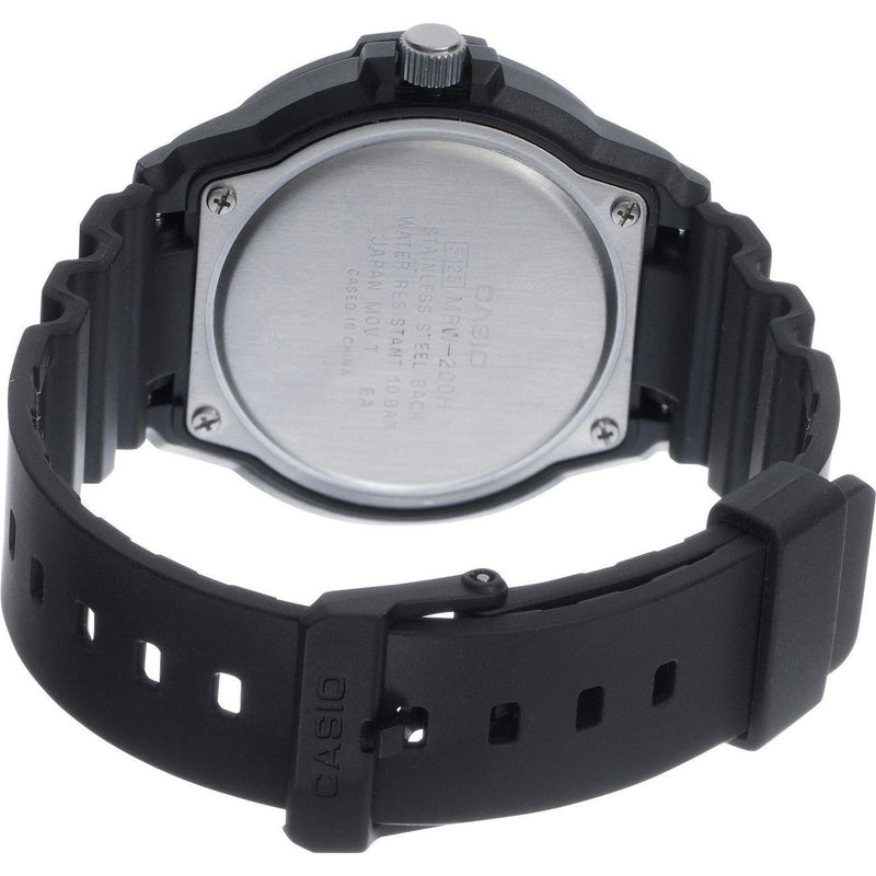 Casio black resin strap watch 44.6mm, imported from the UK