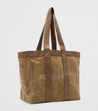 AllSaints Layo organic cotton canvas tote bag, imported from the UK