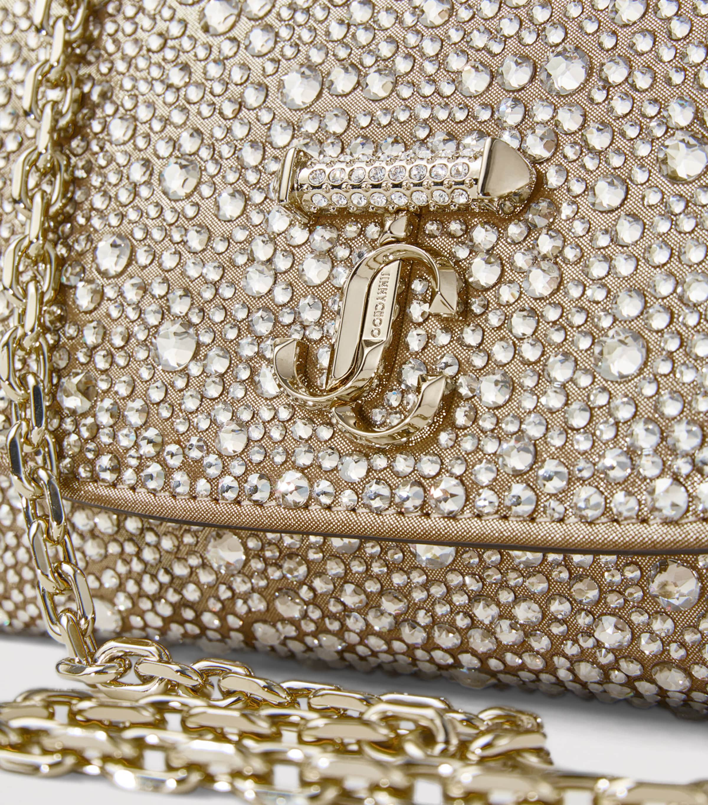 Jimmy Choo Curve cross-body bag with crystal embellishments, UK version