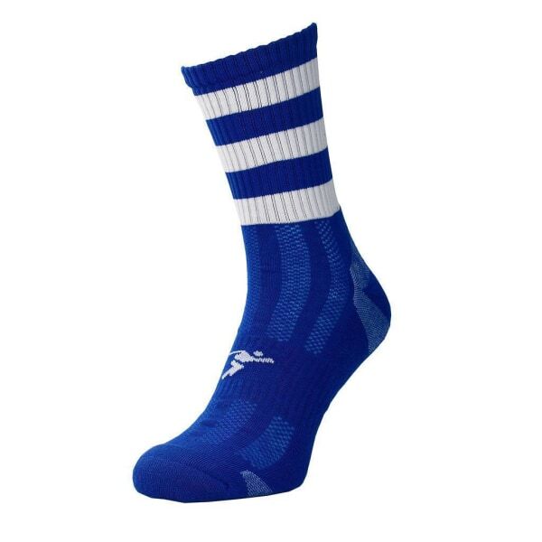 Precision Kids Pro Hooped Socks (8 -11) GOODS Superdrug Royal Blue/White  