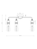 Next Black Brooklyn ceiling light, imported from the UK