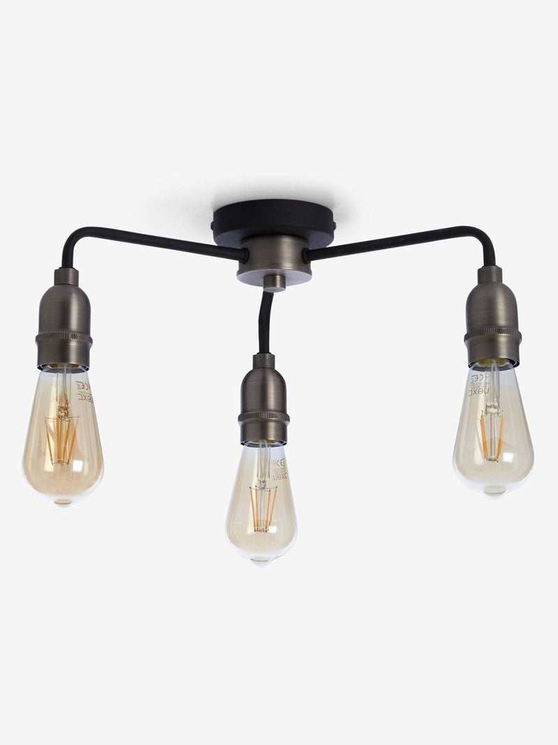 Next Black Brooklyn ceiling light, imported from the UK