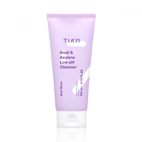TIA'M snail and azulene low pH cleanser 200ml (British brand)