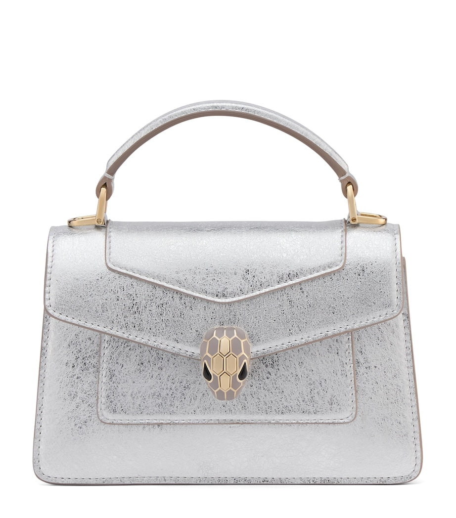Bvlgari Serpenti Forever mini top-handle bag metallic, imported from the UK