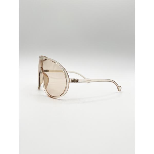 SVNX Wave Mask sunglasses champagne (British brand)