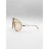 SVNX Wave Mask sunglasses champagne (British brand)