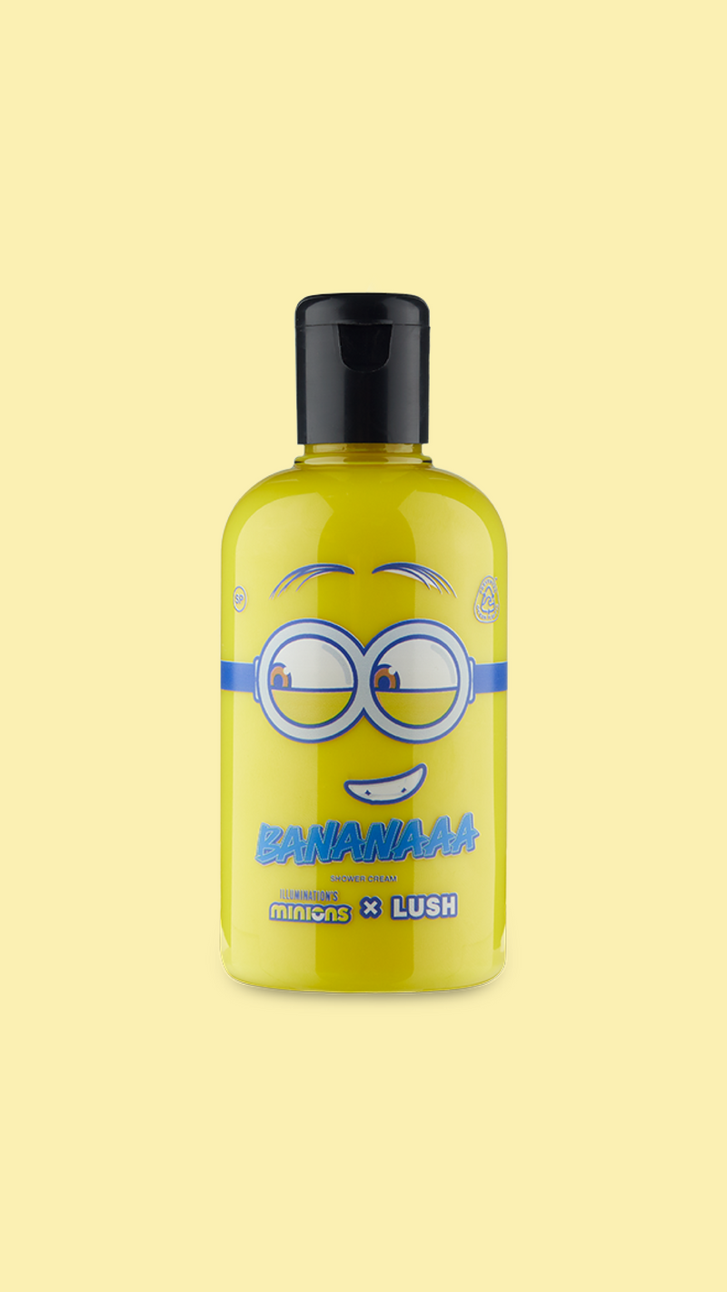 Bananaaaa banana-scented shower cream, imported from the UK