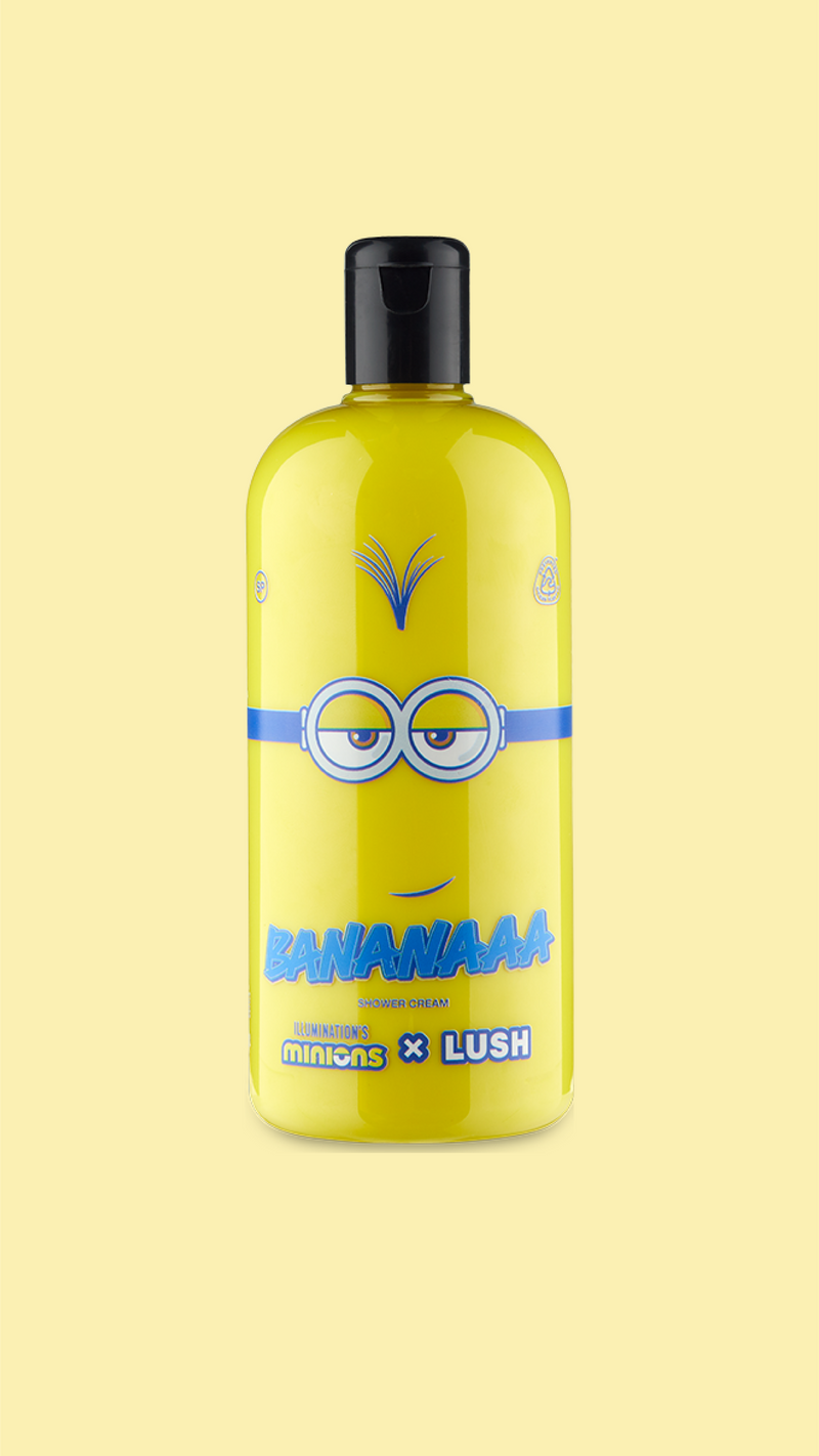 Bananaaaa banana-scented shower cream, imported from the UK