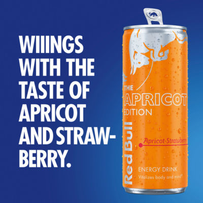 Red Bull Apricot & Strawberry energy drink 250ml - British product