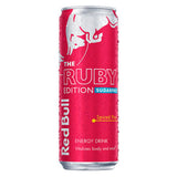 Red Bull Ruby Edition sugarfree spiced pear energy drink 355ml (British brand)