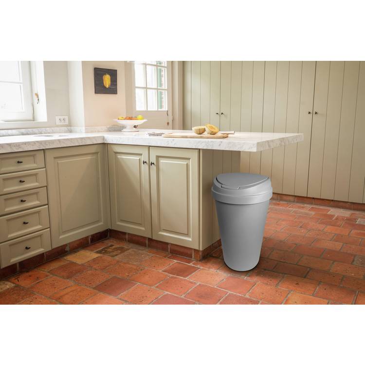 Curver kitchen bin silver 45 litre - British product