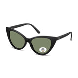 Montana MP71 black polarized cat eye women sunglasses, imported from the UK