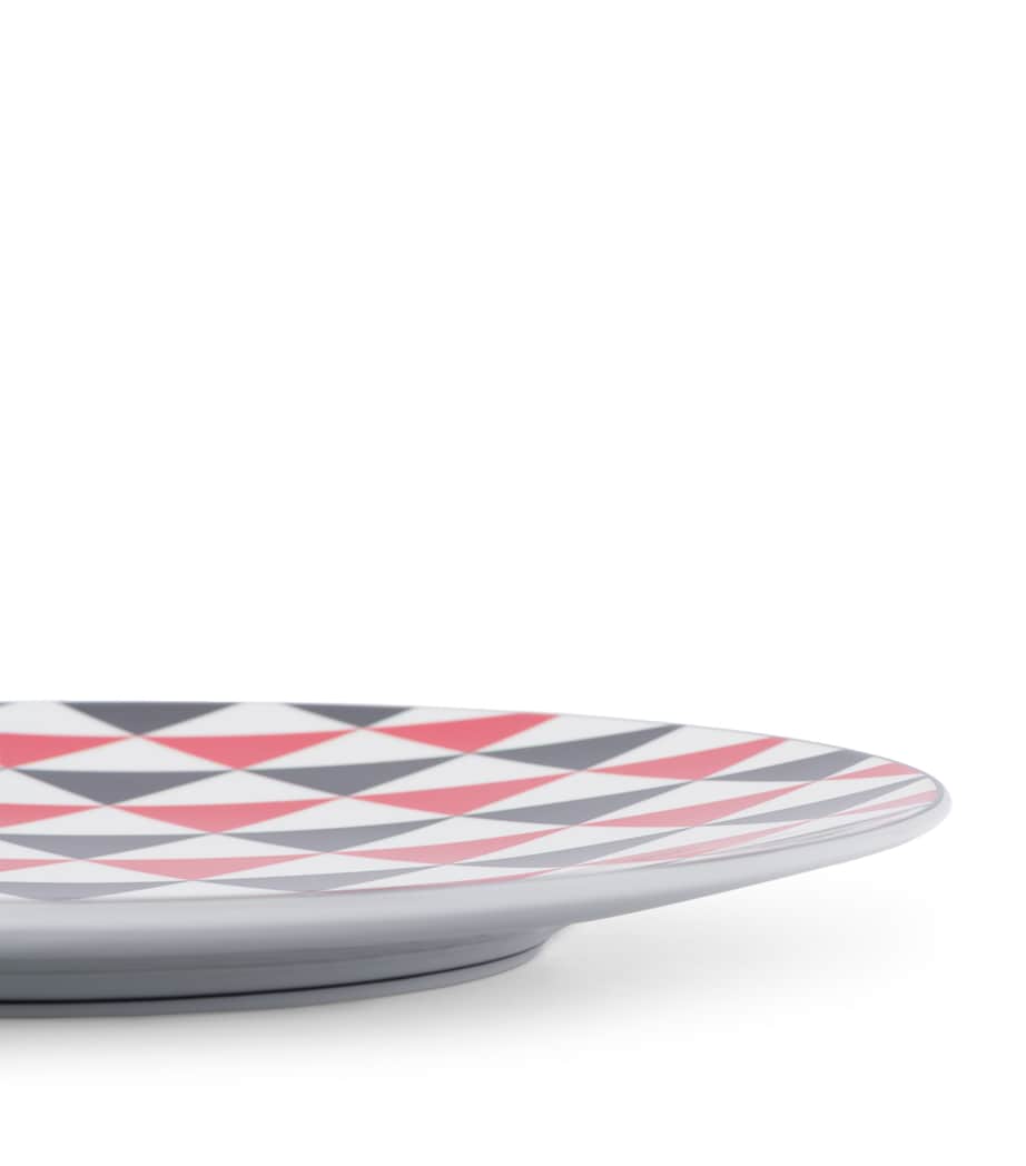 Prada Triangles charger plate 28cm, imported from the UK