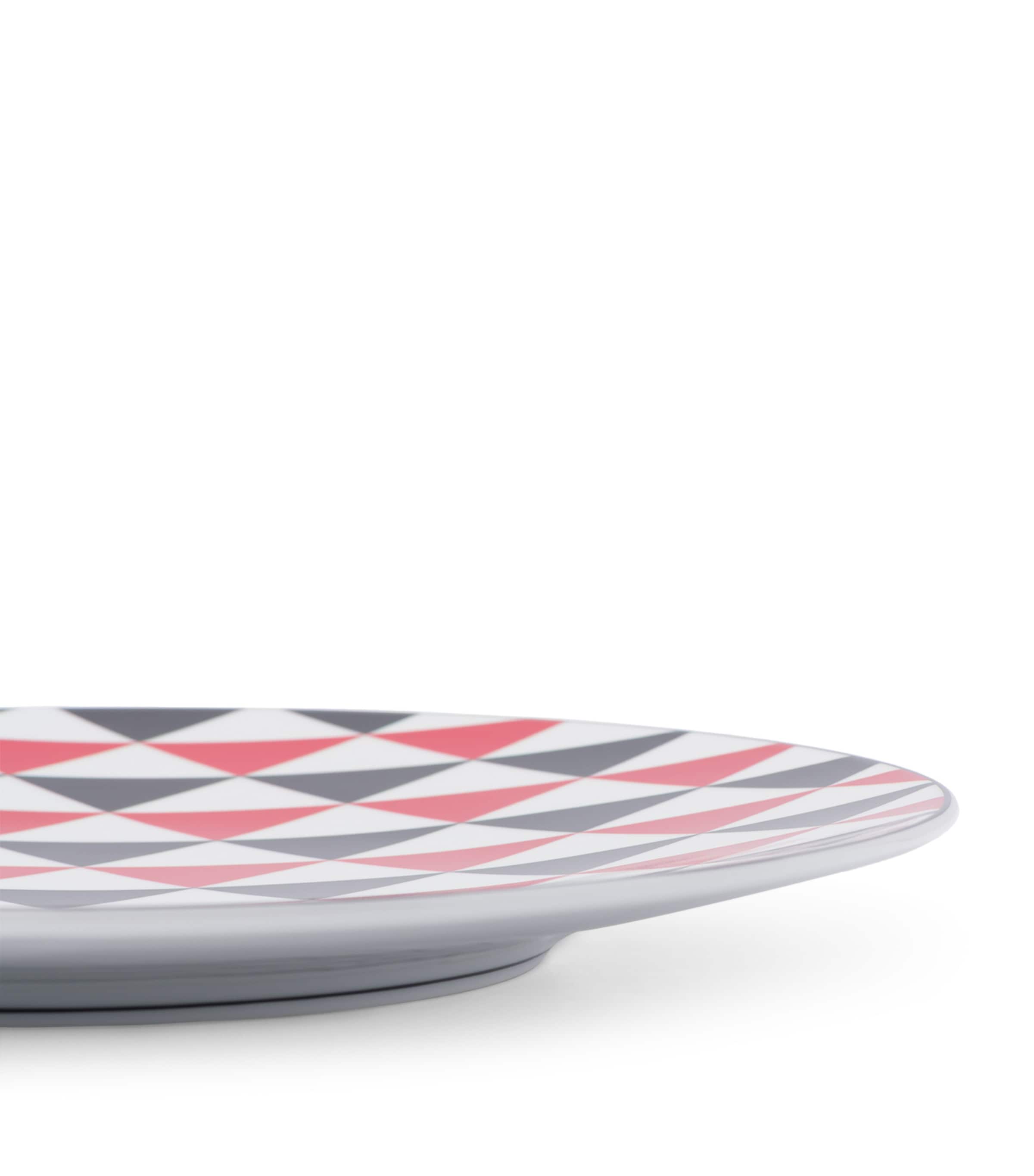 Prada Triangles charger plate 28cm, imported from the UK