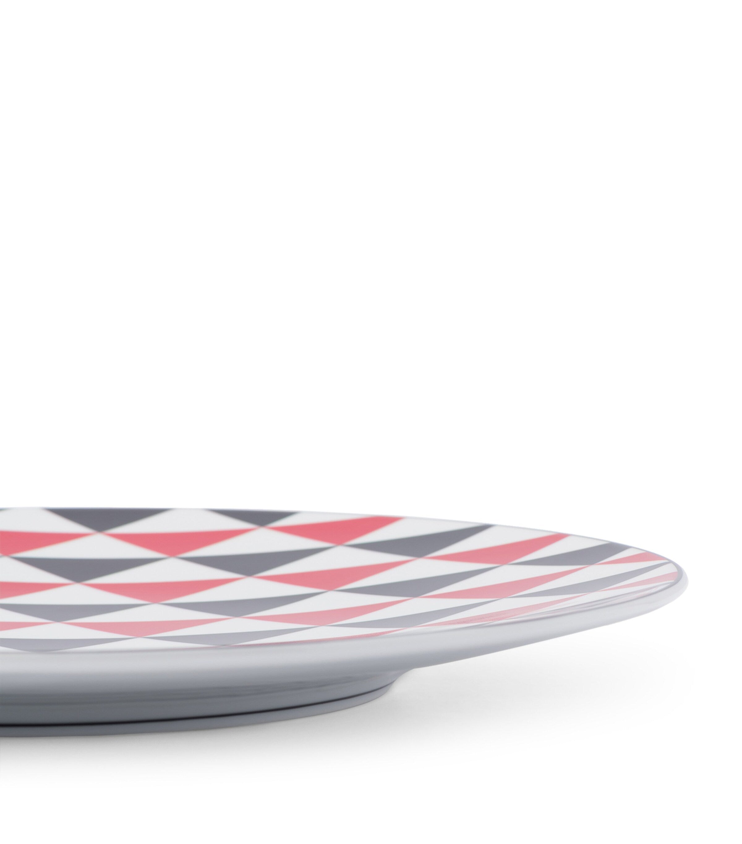 Prada Triangles charger plate 28cm, imported from the UK