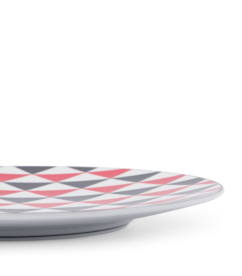 Prada Triangles charger plate 28cm, imported from the UK