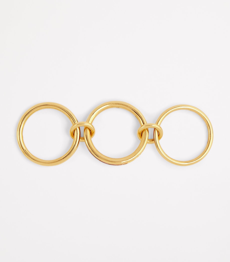 Spinelli Kilcollin Pyrus ring yellow gold ruby, imported from the UK
