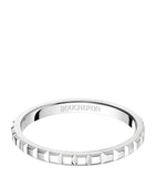 Boucheron mini platinum Clou de Paris wedding band (British brand)