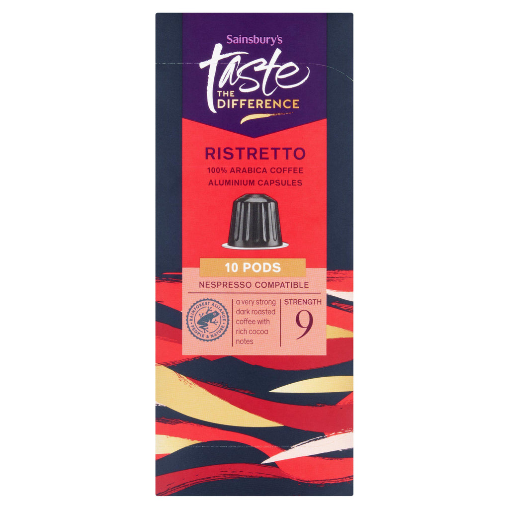 Sainsbury's Ristretto Pods, Taste the Difference x10 52g