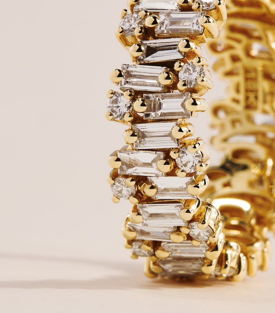 Suzanne Kalan yellow gold diamond ring - imported from the UK