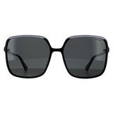 Polaroid black polarized women sunglasses oversized square - British product