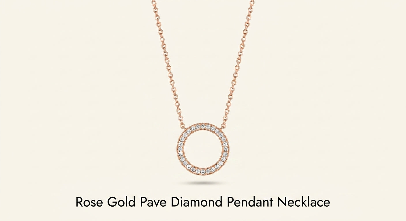 Cartier LOVE 18ct rose-gold diamond necklace 42cm (British brand)