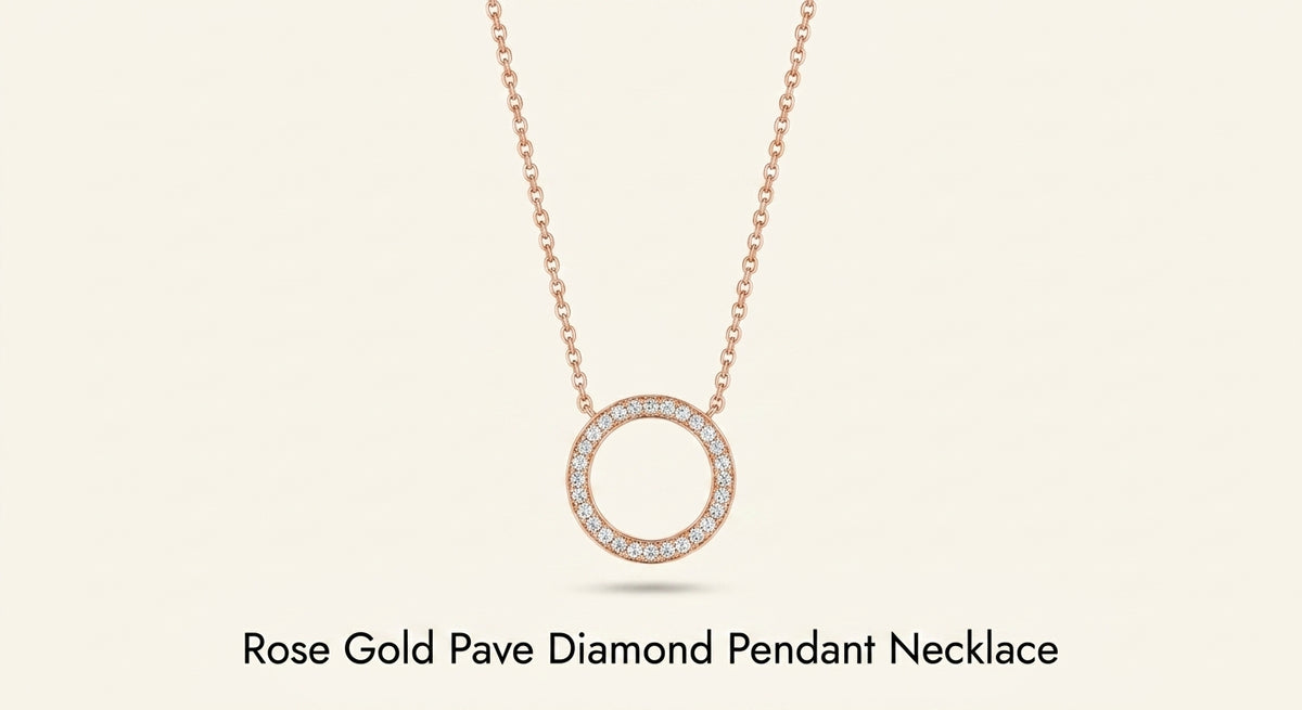 Cartier LOVE 18ct rose-gold diamond necklace 42cm (British brand)