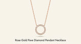 Cartier LOVE 18ct rose-gold diamond necklace 42cm (British brand)
