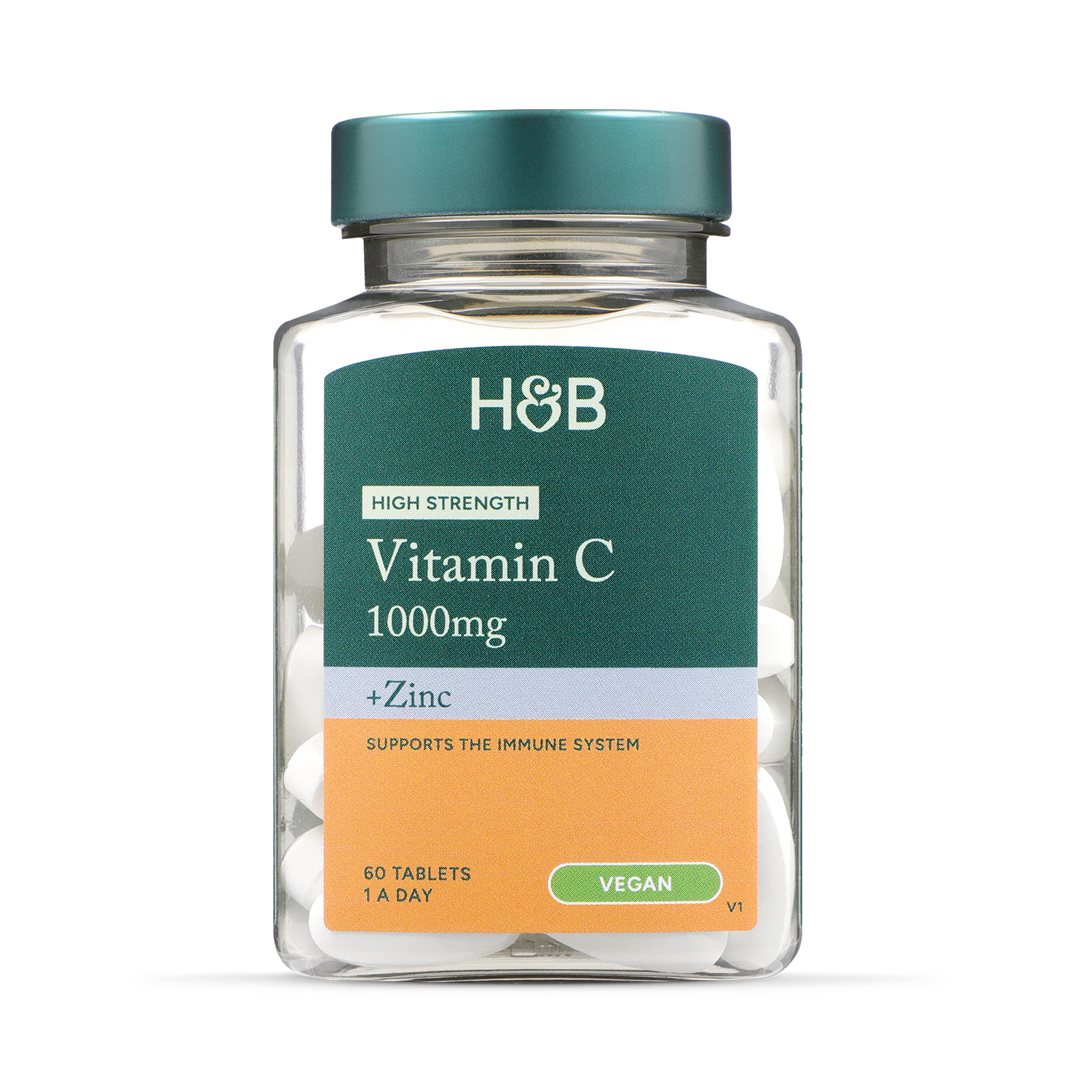 Holland & Barrett Vitamin C and Zinc tablets 60, UK version