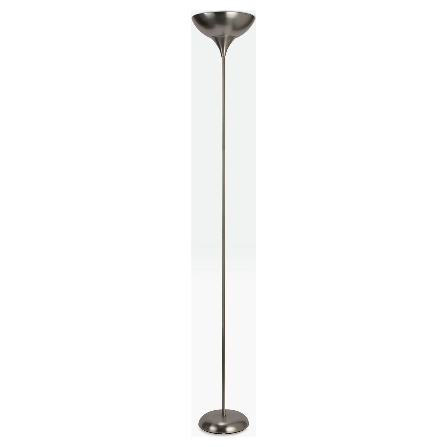 Argos Home torchiere uplighter brushed chrome, UK version