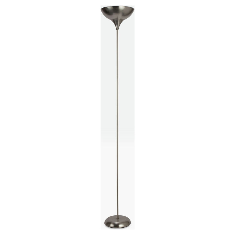 Argos Home torchiere uplighter brushed chrome, UK version