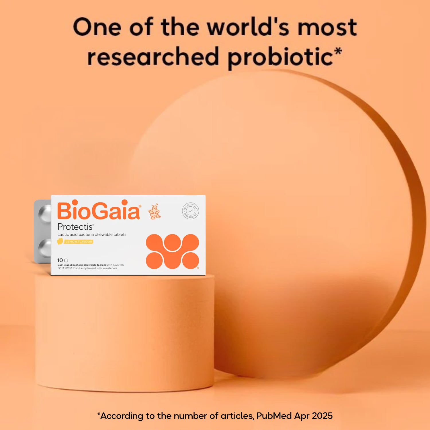 BioGaia Protectis lemon probiotic tablets 10 tablets, UK version