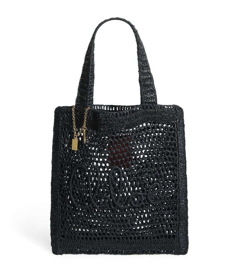 Chloé hand-woven Banana Tote Bag 37cm, imported from the UK