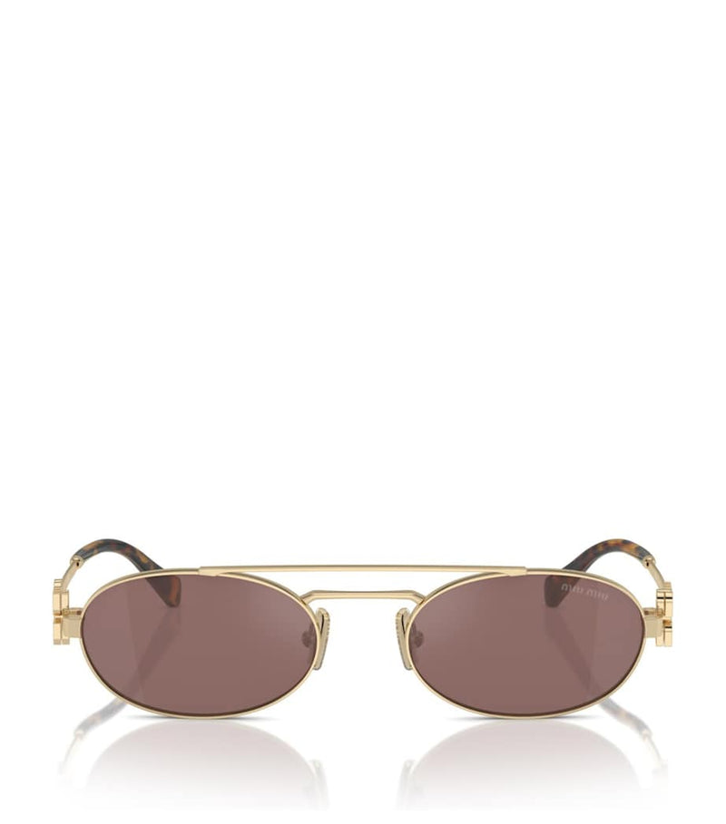 Miu Miu metal oval sunglasses - British product