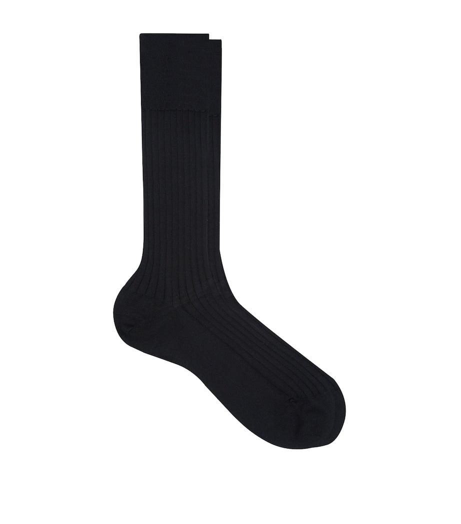 Falke Egyptian cotton ribbed socks - British product