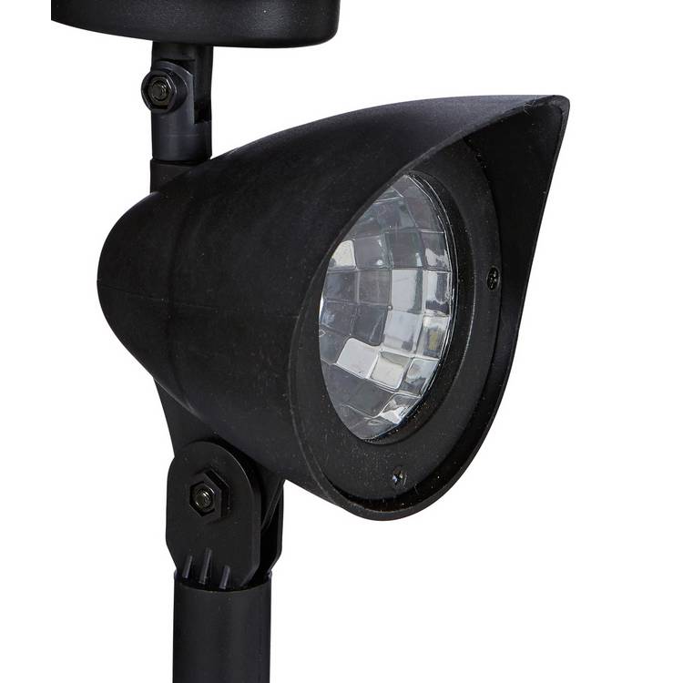 Sainsbury's black solar spotlights 4-pack - British product