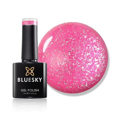 Superdrug Bluesky Gel-Nagellack Platinum Spinel Tap Fuchsia Glitter - online kaufen bei McGrocer
