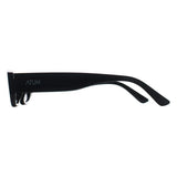 Atum Nyctra black rectangular women sunglasses (British brand)