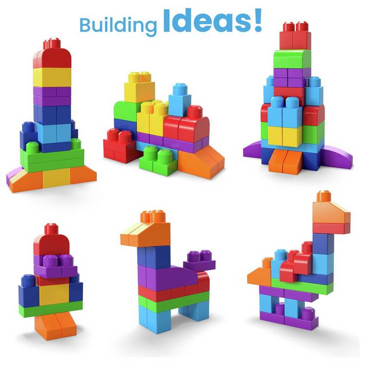 Mega Bloks building blocks First Builders Big Building Bag 60 piece, UK version