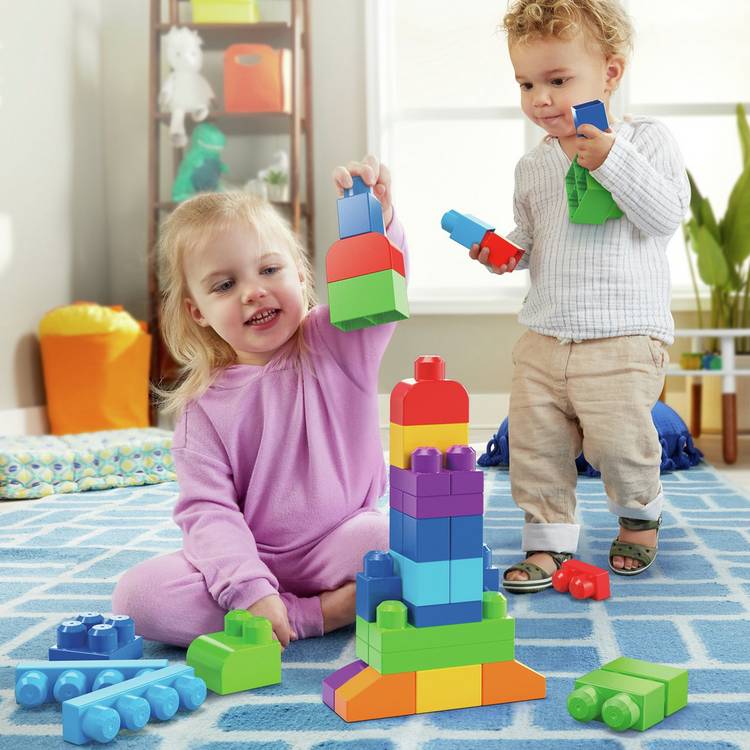 Mega Bloks building blocks First Builders Big Building Bag 60 piece, UK version
