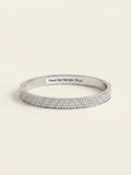 Cartier LOVE Pavéd medium white gold bracelet with diamonds, UK version