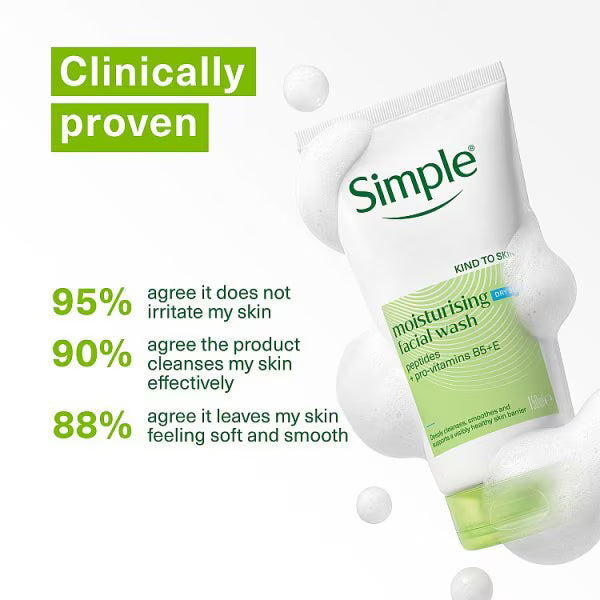 Simple Kind to Skin Refreshing Facial Wash (British brand)