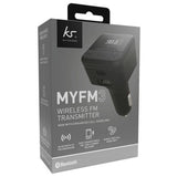 Kitsound MYFM3 Bluetooth 5.0 FM Transmitter black (British brand)