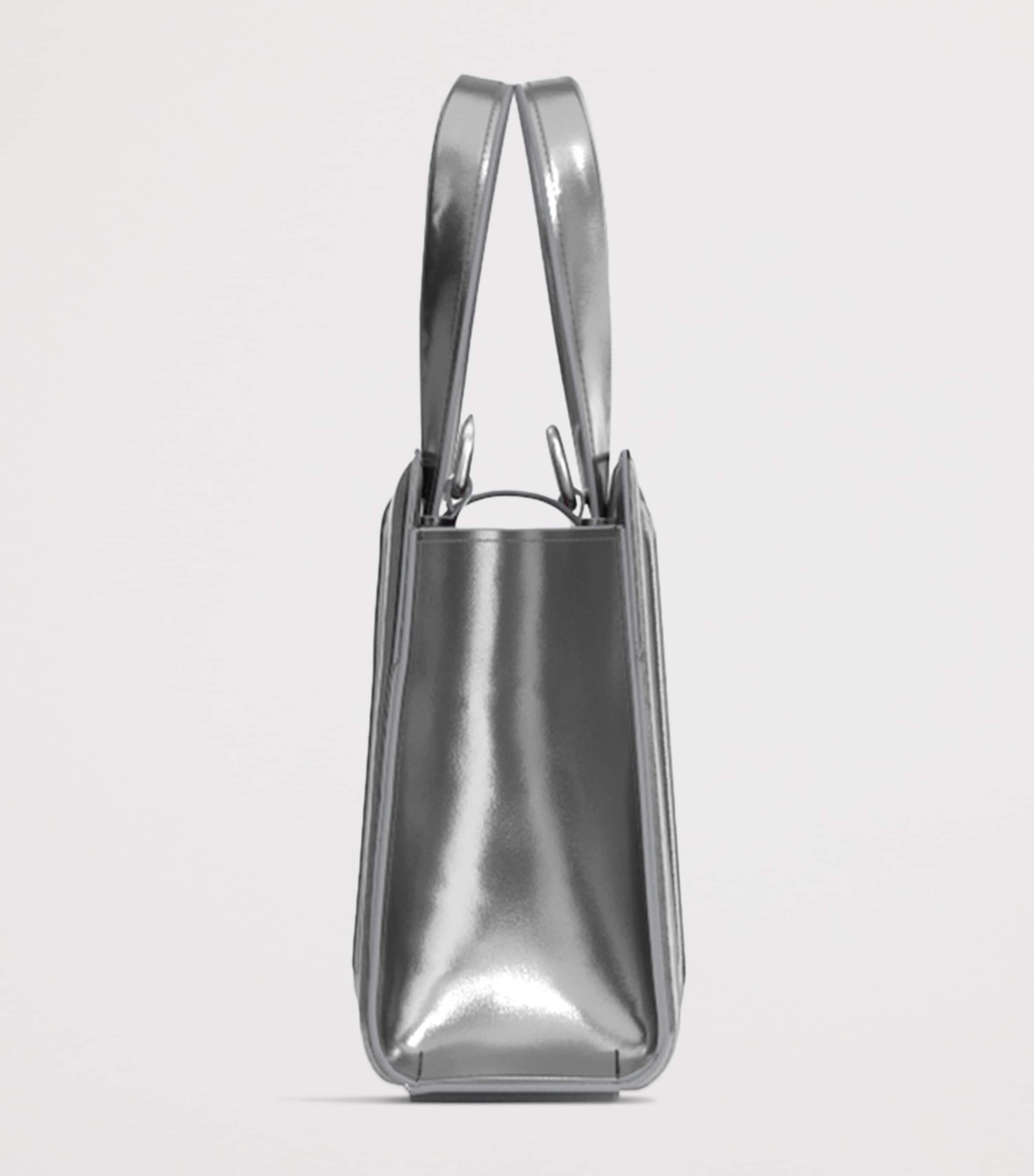 Max Mara Whitney metallic leather top-handle handbag (British brand)