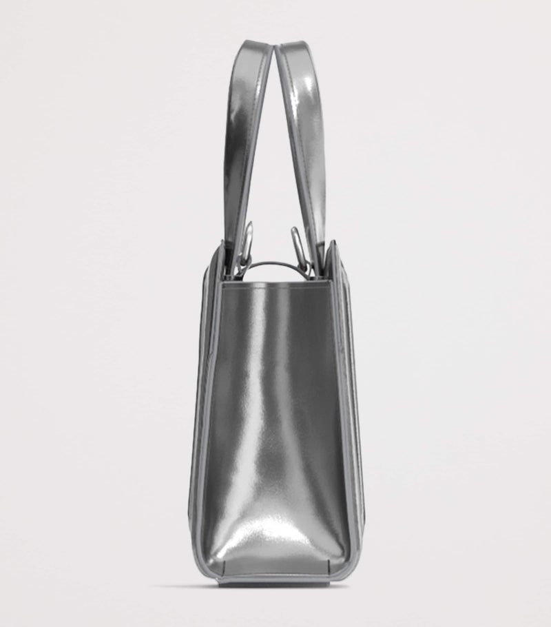 Max Mara Whitney metallic leather top-handle handbag (British brand)