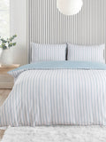Catherine Lansfield Blue Meadowsweet floral reversible duvet cover set - British product