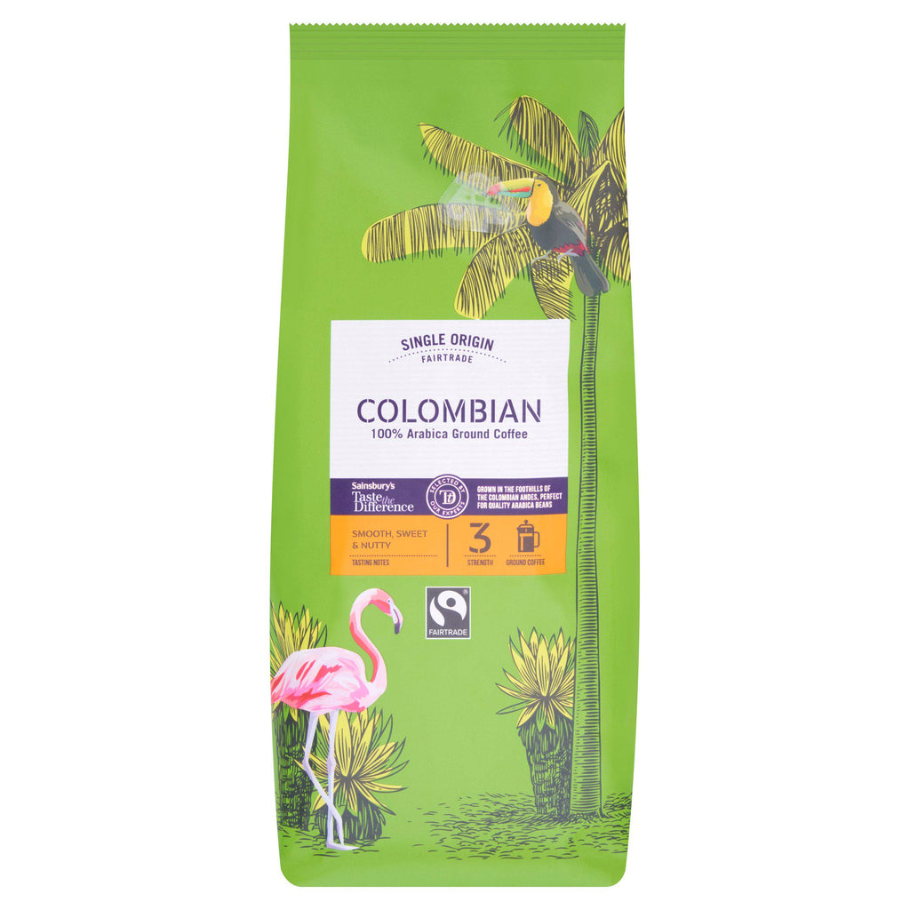 Sainsbury's Fairtrade Colombian Coffee, Taste the Difference, Strength 3 454g