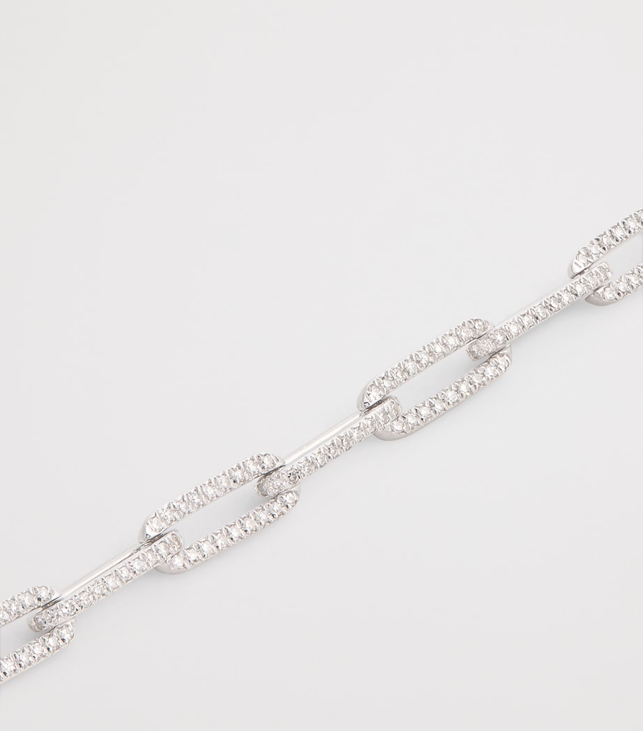 SHAY white gold diamond pavé link bracelet, imported from the UK
